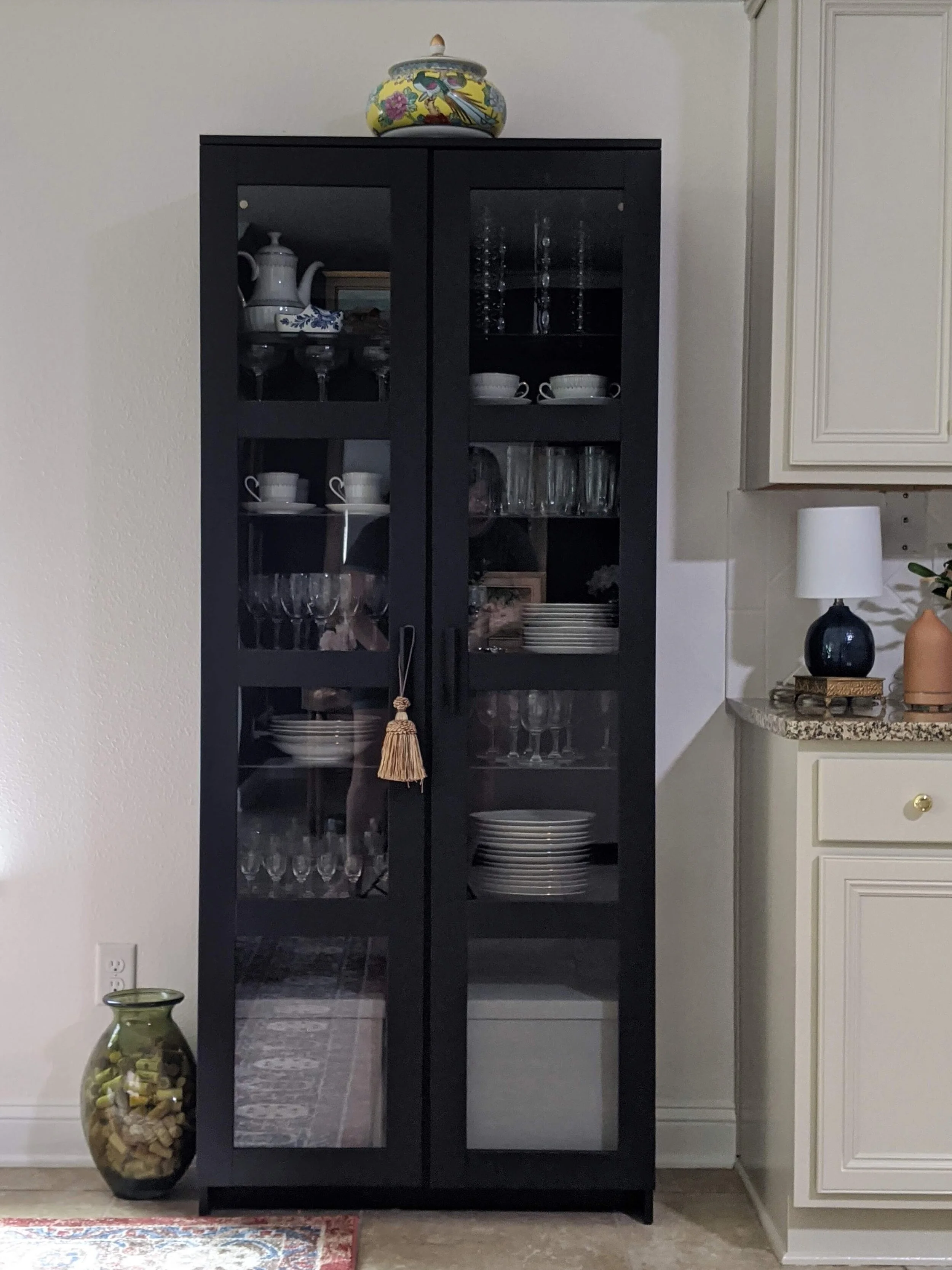 Ikea brimnes cabinet sale with glass doors